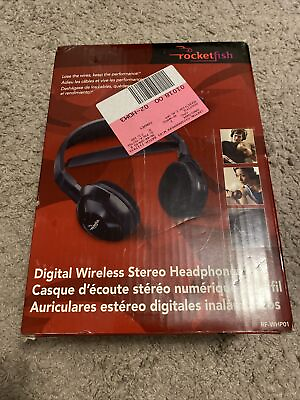 #ad Rocketfish Digital Wireless Extended Range Stereo Headphones RF WHP01 $40.00
