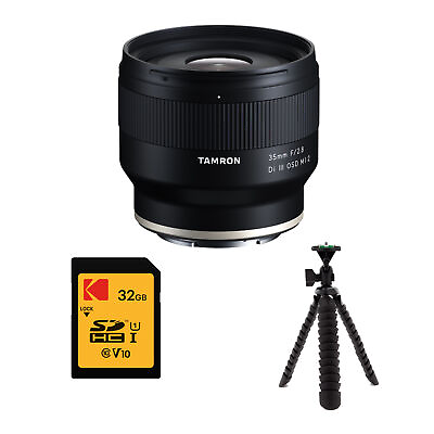 #ad Tamron 35mm f 2.8 Di III OSD Wide Angle Prime Lens for Sony with 16GB Bundle $199.99