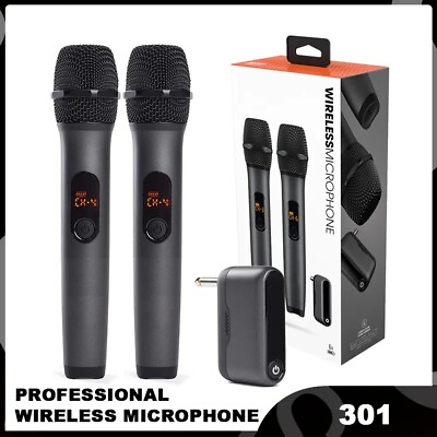 #ad JBL Wireless Two Microphone System with Dual Channel Receiver $89.35