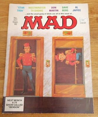 #ad MAGAZINE Mad Magazine UK 221 Sep 1980 Dave Berg Al Jaffee Don Martin Star Trek GBP 8.00