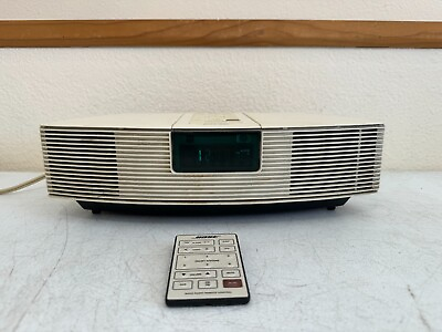 #ad Bose AWR1 1W Acoustic Wave Clock Radio HiFi Stereo Alarm Remote White Vintage $79.99