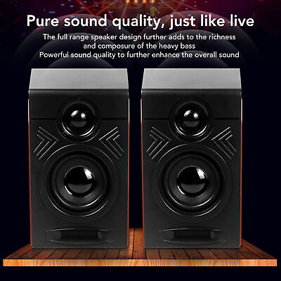 #ad PC Speakers Clear Sound Quality Convenient USB Wired Speakers HiFi Deep Bass For $21.84