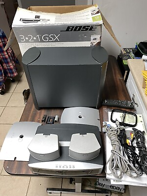 #ad BOSE AV3 2 1 II Media Center Cinemate GSX II Powered Speaker System DVD W Box $275.00
