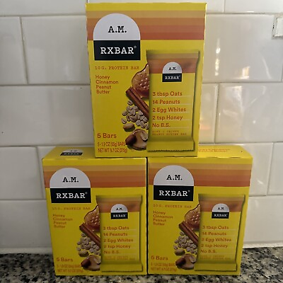 #ad Rxbar Bar Honey Cinnamon Peanut Butter 15 Bars $29.99