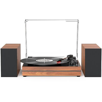 #ad Record Player For Vinyl With External Speakers Belt Drive Turntable With Dual $212.95