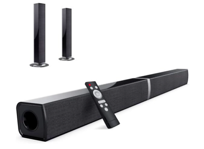 #ad TV Sound Bars 2020 Split Soundbar Wired amp; Wireless Bluetooth Sound Bars with 3D $160.00