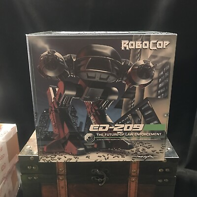 #ad New NECA RoboCop 80s Movie ED 209 Deluxe Robot 10quot;Action Figure w Sound Reel Toy $155.96
