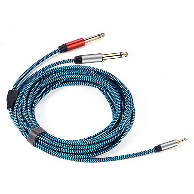 #ad 3.5 Mm To 2 X 6.35 Mm Cable 15 Ft 1 8 Inch Male Stereo To Dual 1 4 Mono Male $23.65