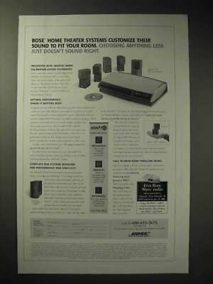 #ad 2003 Bose Home Theater System Lifestyle 35 DVD Ad $19.99