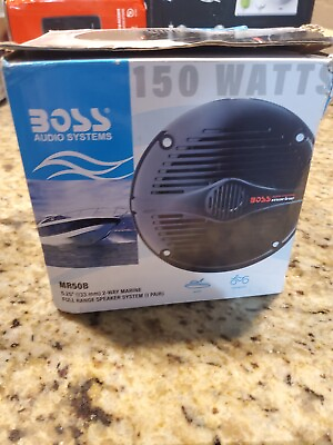 #ad Boss Audio 5.25quot; MR50B Speakers 150W High Quality Sound for Your Marine Audio $39.00
