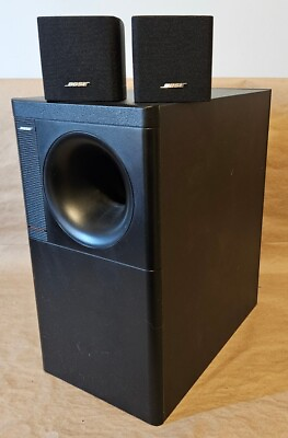 #ad Bose Acoustimass 3 Series IV Speaker System W 2 Cube Speakers Subwoofer NICE $89.99