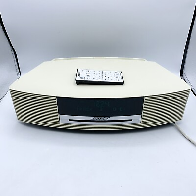 #ad Bose Wave Music System AM FM CD Player Clock Radio W Remote AWRCC2 Tested Works $199.95