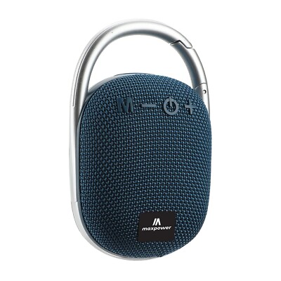#ad Maxpower MPD321BL Portable Clip on Bluetooth Speaker blue $35.76