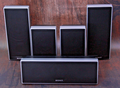 #ad SONY Home Theater Surround Sound 5 Speaker System SS TS71 SS TS72 SS CT71 Tested $48.98