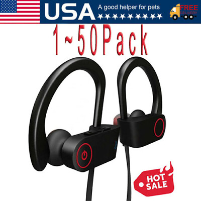 #ad Waterproof Bluetooth 5.0 Stereo Sport Wireless Headphones in Ear Headset lot USA $320.99