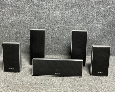 #ad Speaker System Sony SS TS72 SS TS71 SS CT71 Home Theater Surround Sound In Black $60.00