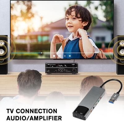 #ad USB Sound Card 7.1 5.1 Channel External Audio Card SPDIF Optical SALE Fo V7Z4 $9.98