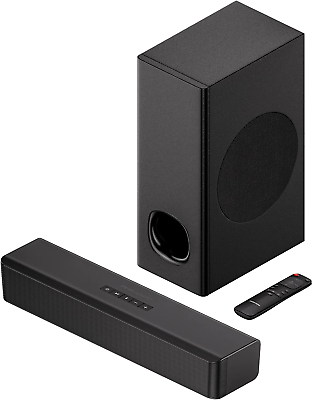 #ad 2.1 Compact Sound Bars for TV with Subwoofer HDMI Arc Bluetooth... $86.99