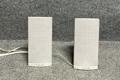 #ad Sony Computer Speakers Pair Vaio 1 825 355 12 For Active Speaker System In White $30.00