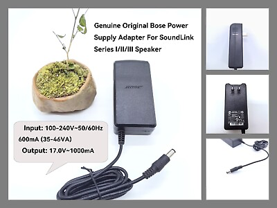#ad Genuine Original Bose Power Supply Adapter For SoundLink Series I II III Speaker $42.99