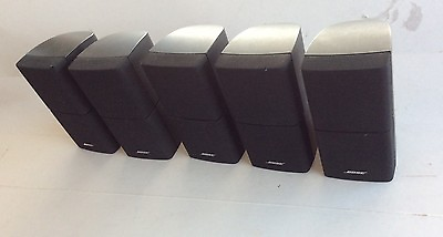 #ad 5 Bose Lifestyle Speakers Black Used Condition 100 % Working Order Bose Sound $165.00