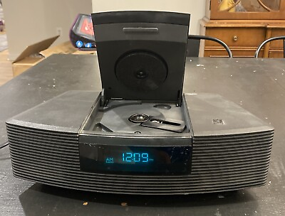 #ad Bose Wave Radio CD Player Radio amp; AUX AWRC 1G Black Tested PARTS ONLY $54.99