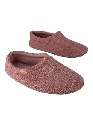 #ad Home Top Women Size 9 10 Width B Slippers Pink Rubber Sole $9.97