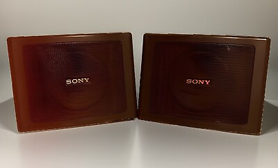 #ad PAIR OF SONY SPEAKER SYSTEM MODEL SS SR300 SPEAKERS LOT OF TWO TESTED $25.40