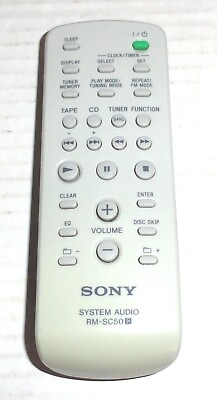 #ad Genuine Sony System Audio RM SC50 Remote Control For MHC GX355 MHC GX750 $5.09