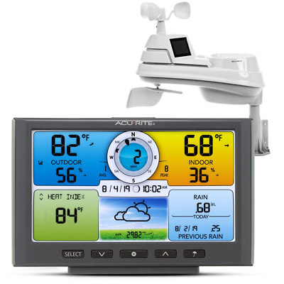 #ad 5 in 1 Digital Wireless Home Weather Station Indoor Outdoor Monitoring AcuRite $129.95