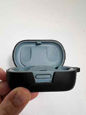 #ad Bose QuietComfort Earbuds BLUE GREY Charging CASE small crack 429708 HVD $46.89