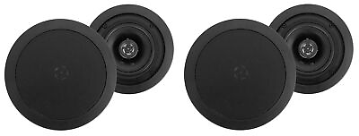#ad #ad 4 Rockville HC55 5.25quot; 300 Watt Black In Ceiling Home Theater Speakers 8 Ohm $54.95