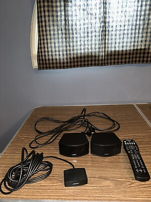 #ad Bose CineMate AV3 2 1 321 Series II GS GSX Gemstone Speakers Pair Cable Remote $69.99