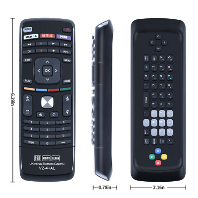 #ad XRT302 Universal Remote Control For Vizio TV Qwerty Keyboard E701i A3 E601i A3 $7.70