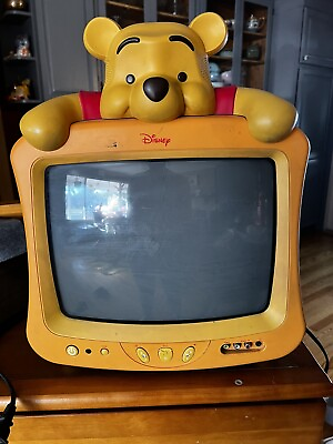 #ad Vintage Disney Winnie the Pooh 13quot; Color TV w Remote Tested amp; Turns On $425.00
