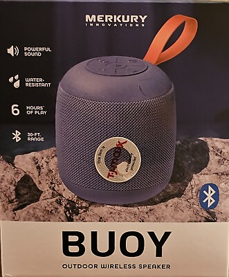 #ad Merkury Buoy Outdoor Wireless Speaker Blue $24.99