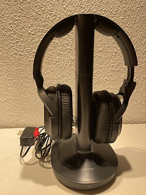 #ad Sony Wireless Home Theater Headphones with Transmitter Dock #TMR RF400 #F $34.99