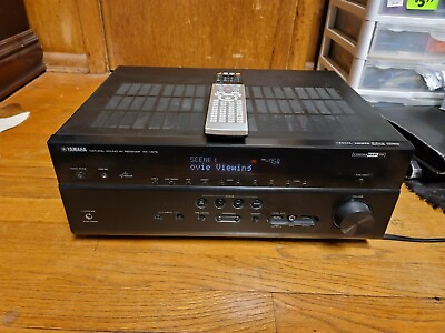 #ad Yamaha RX V675 7.2 Channel AV Receiver Remote home theater natrual sound black $260.00