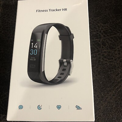 #ad Fitness Tracker HR With Bluetooth To Phone IOS 9.0 Or Later NIB $14.00