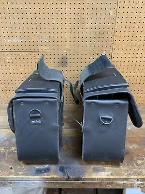 #ad slanted Black 16” saddle bags with Pyle Driver speakers $105.00