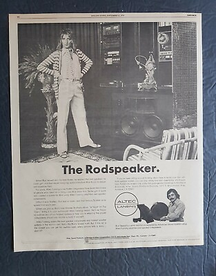 #ad Altec Sound Speakers Rodspeaker Promo Print Advertisement Vintage 1976 $7.15