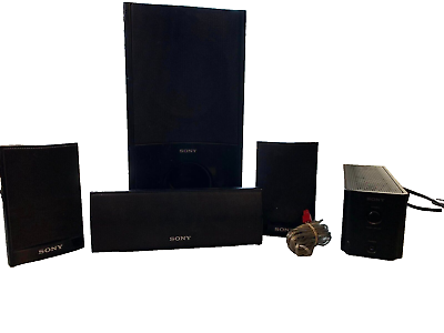 #ad SONY surround sound speaker system 5 speakers 1 sub SS TS92 SS0CT91 EZW RT10 $68.00
