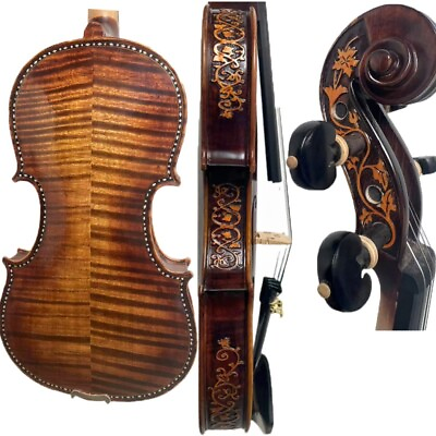 #ad SONG Flames 4 4 ViolinPretty carving on Ribs Neck Good SoundHand made #15616 $449.10