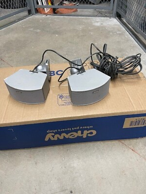 #ad Pair of BOSE AV 3 2 1 I II GS Gemstone Speakers amp; Speaker Wires w wall mounts $59.00