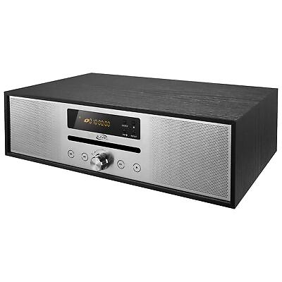 #ad iLive V 5.0 Bluetooth Home Music Speaker System IHB340B Black Silver $87.99