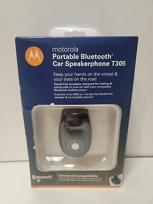 #ad Motorola Portable Bluetooth Car Speakerphone T305 New In Box $19.99