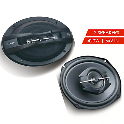 #ad NEW SONY XS GTF6938 6quot; X 9quot; 420 WATTS 3 WAY CAR AUDIO COAXIAL SPEAKERS 1 PAIR $62.99