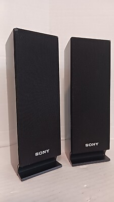 #ad Sony Computer Front Right amp; Left Speaker System Model SS TSB101 Work GREAT $19.99