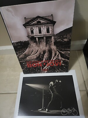 #ad Jon Bon Jovi **SIGNED** Hardcover Book with Jacket Sleeve amp; *SIGNED* PHOTOGRAPH  $500.00