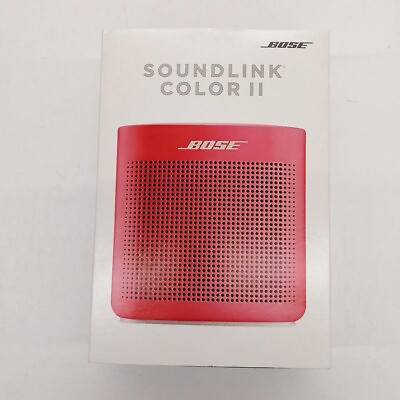 #ad BOSE SOUNDLINK COLOR2 Compact Mini Wireless Speaker Red With Box Used IM538 $100.69